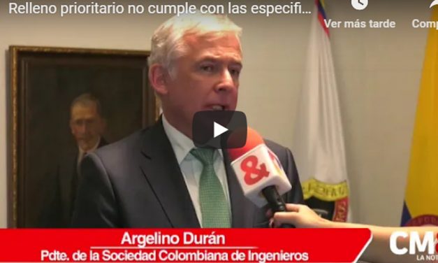 Relleno prioritario no cumple con las especificaciones originales: Argelino Durán