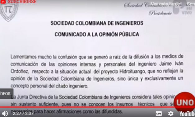 Reportan un nuevo derrumbe en la parte interna de Hidroituango