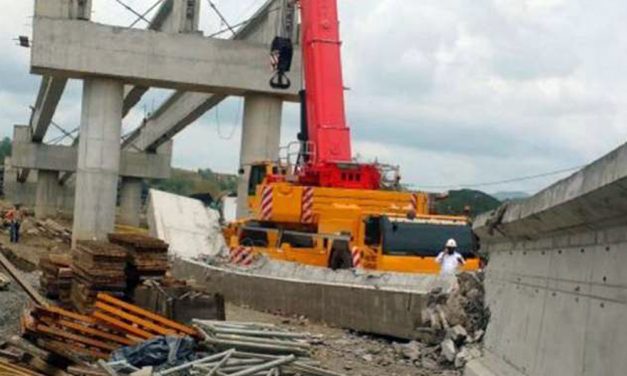 Caída de viga no afecta estructura de puente sobre el río Magdalena