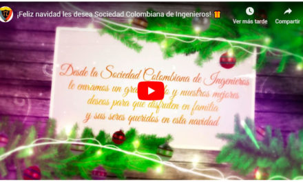 ¡Feliz navidad les desea Sociedad Colombiana de Ingenieros! 🎁