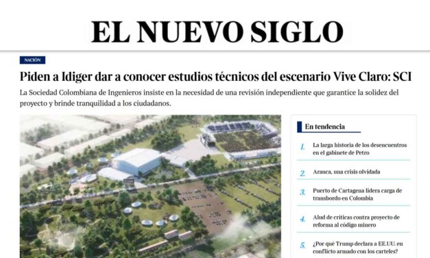 Piden a Idiger dar a conocer estudios técnicos del escenario Vive Claro: SCI