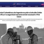 Sociedad Colombiana de Ingenieros pide al alcalde Galán verificar la seguridad estructural del escenario Vive Claro