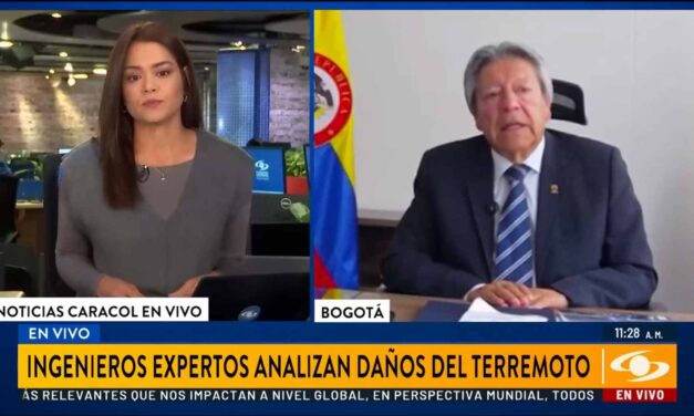 Presidente de la SCI explicó en Noticias Caracol el acompañamiento técnico de la SCI tras el sismo