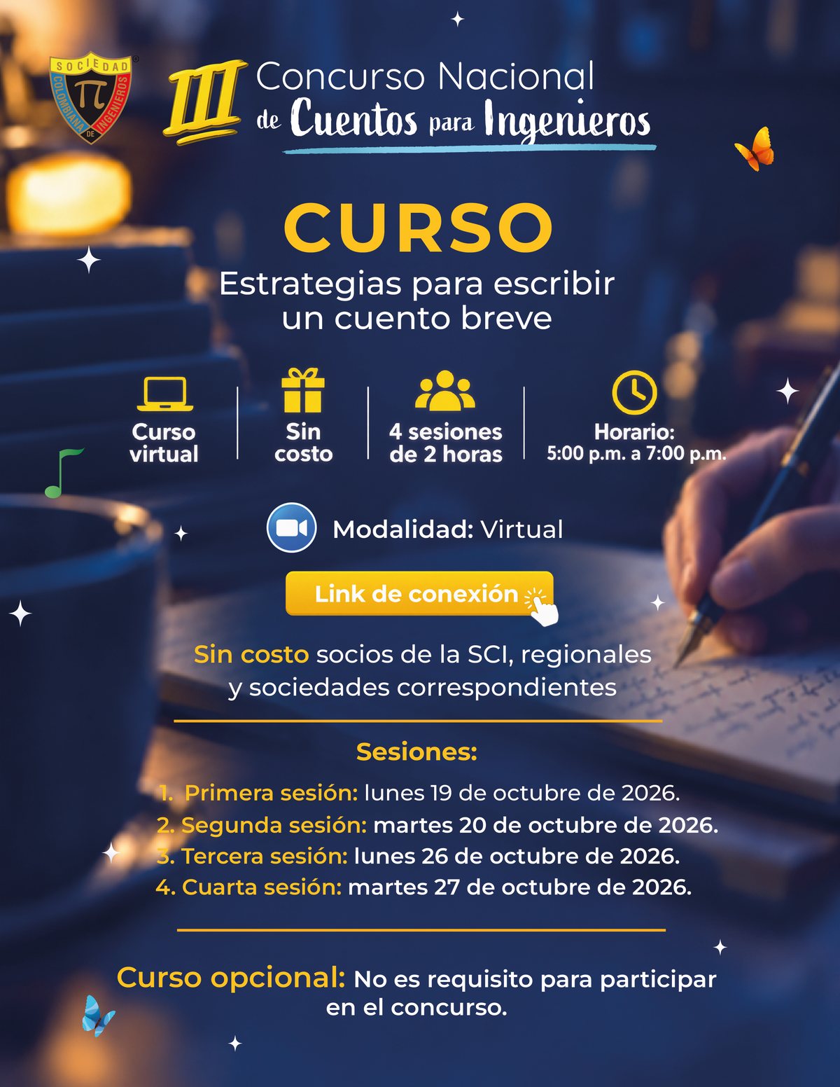 Pieza del curso Estrategias para escribir un cuento breve, III Concurso Nacional de Cuentos para Ingenieros